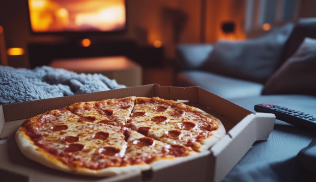 takeaway pizza at home